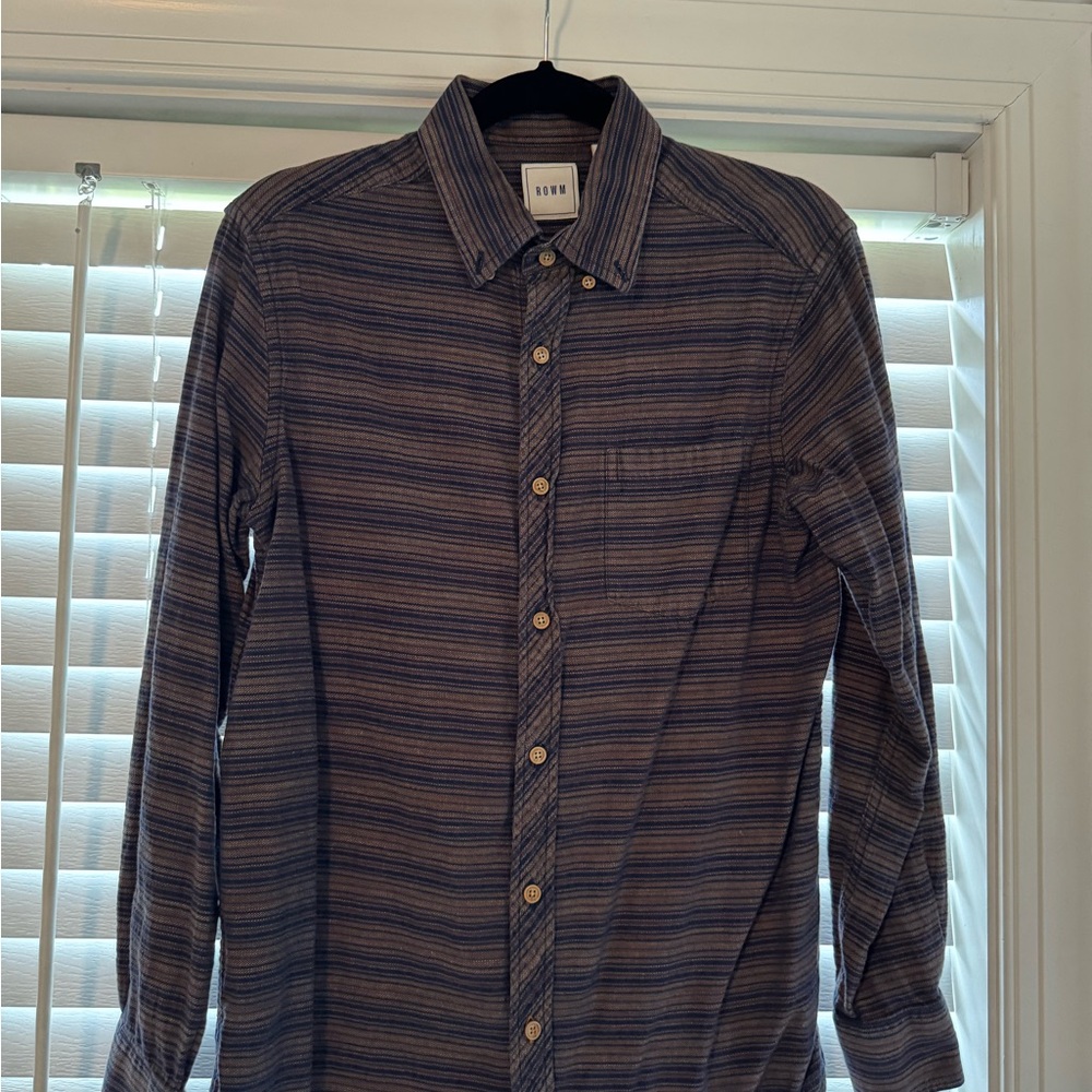 Men's Blue Striped Shirt